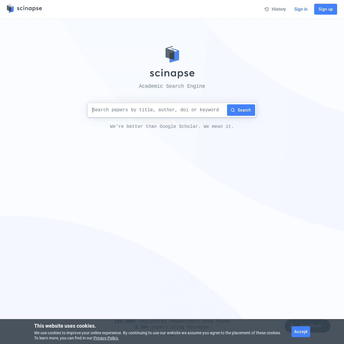 A complete backup of https://scinapse.io