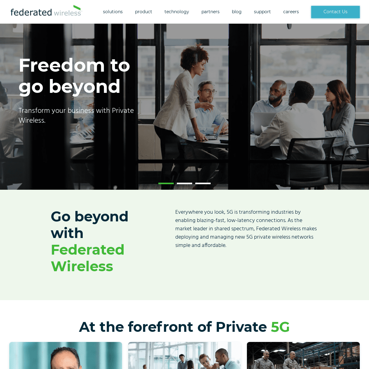 A complete backup of https://federatedwireless.com
