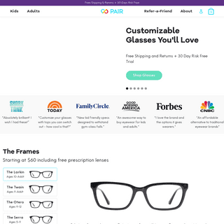 A complete backup of https://paireyewear.com