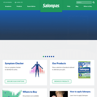 SalonpasÂ® Pain Relief Patches & Sprays for Powerful Pain Relief When and Where You Need It.