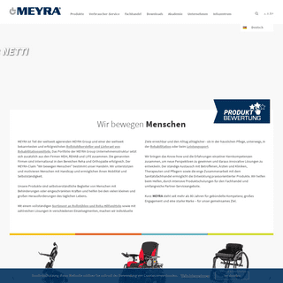 Rollstuhlhersteller und Lieferant von Rehabilitationsmitteln - MEYRA