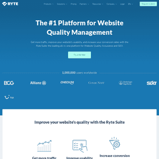 The #1 Platform for Website Quality Management