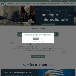 A complete backup of https://politiqueinternationale.com