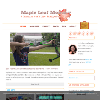 Maple Leaf Mommy - A Canadian Mom`s Life- Family, Food & Fun