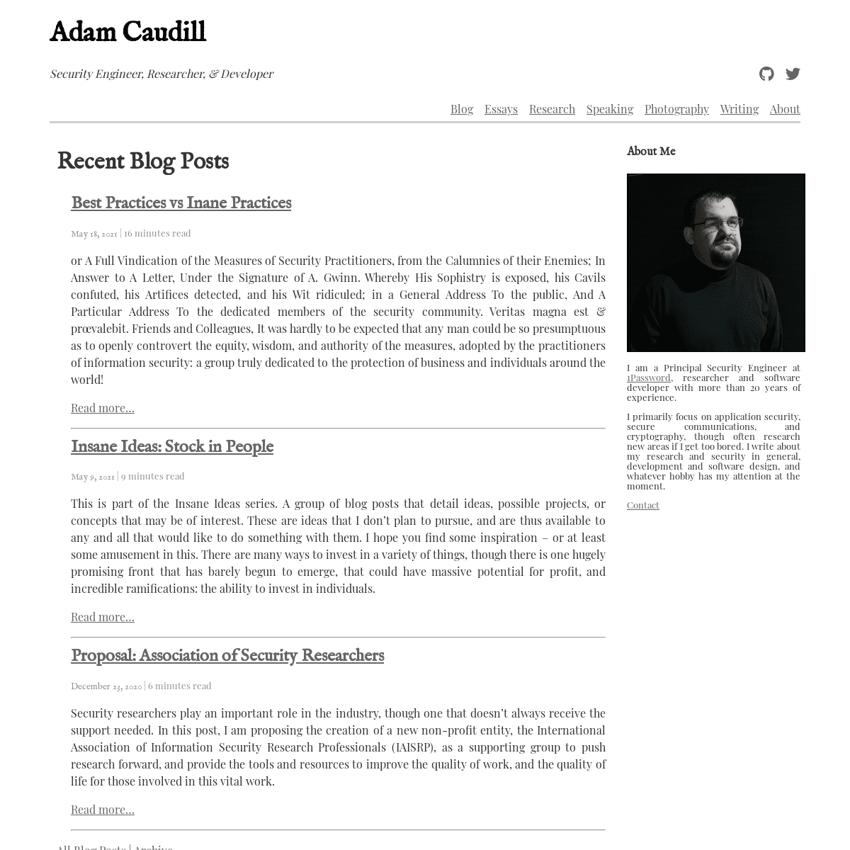 A complete backup of https://adamcaudill.com