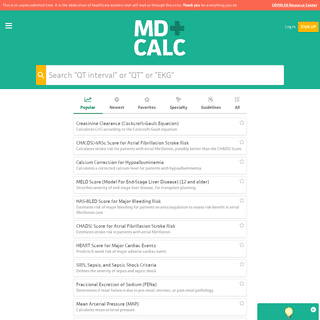 A complete backup of https://mdcalc.com