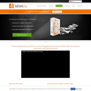 Labeljoy, Best Barcode Label Printing software, EAN Barcode Design & Generator