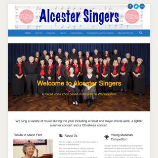 A complete backup of https://alcestersingers.co.uk