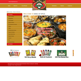 King of Spice - Indian Curry Recipes, Curry Masala Powder, Basmati Rice Suppliers Manufacturers