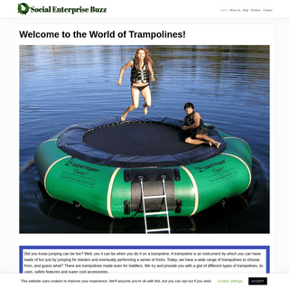 Welcome to the World of Trampolines! - Social Enterprise Buzz