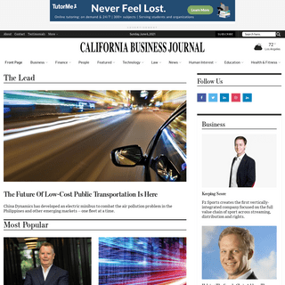 California Business Journal, articles, stories and news on small businesses