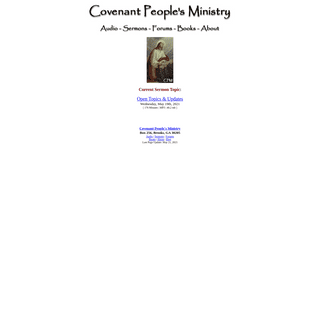 A complete backup of https://covenantpeoplesministry.org