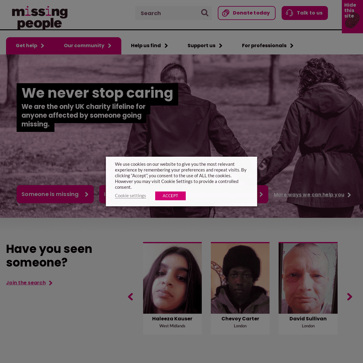 A complete backup of https://missingpeople.org.uk