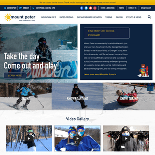 Skiing, Snowboarding, Snow Tubing - New York - Mount Peter