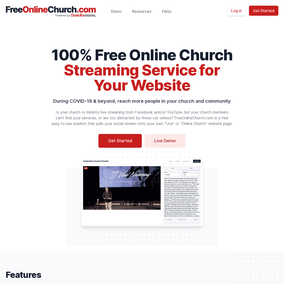 A complete backup of https://freeonlinechurch.com
