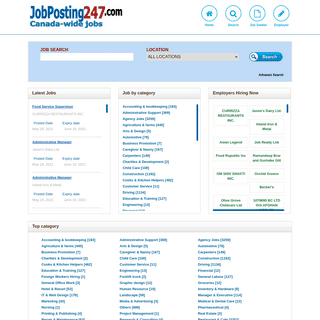 JobPosting247.com - Find jobs in Canada-wide - Job sites coalition - Canada wide jobs