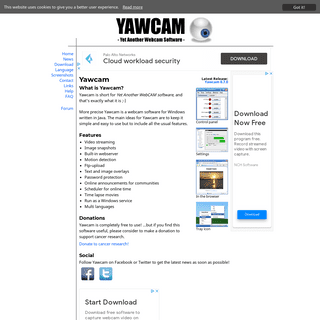 A complete backup of https://yawcam.com