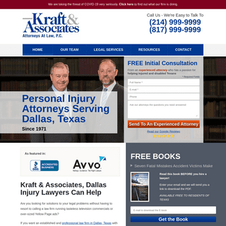 Dallas Personal Injury Attorneys & Disability Lawyers - Kraft & Associates