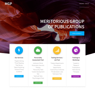 MGP â€“ Meritorious Group of Publications