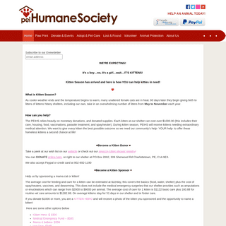 A complete backup of https://peihumanesociety.com