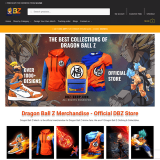OFFICIAL Dragon Ball Z Merchandise & Clothing - DBZ Shop