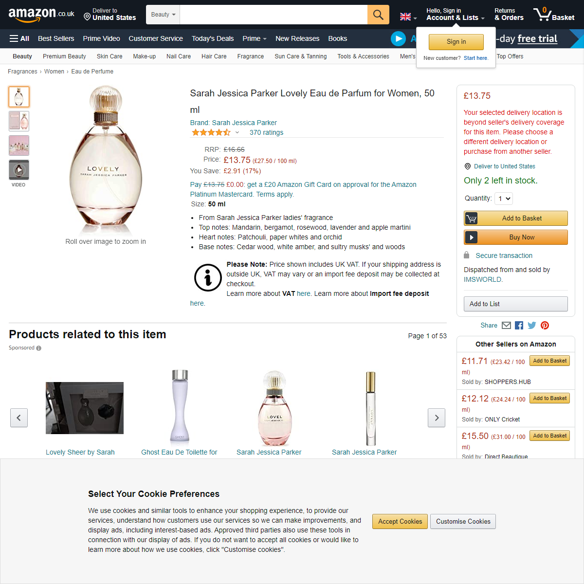 A complete backup of https://www.amazon.co.uk/Sarah-Jessica-Parker-Lovely-Parfum/dp/B000P22YM0