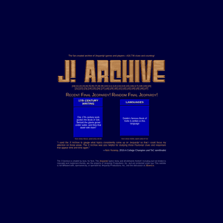 A complete backup of https://j-archive.com
