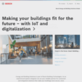Home - Bosch Energy and Building Solutions Global