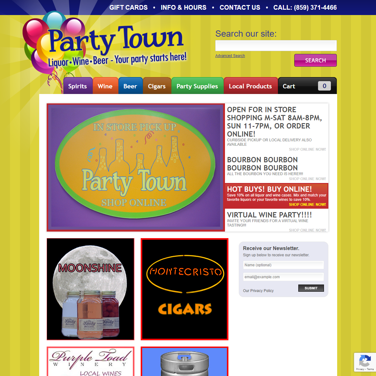 A complete backup of http://partytownky.com/