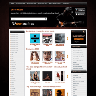 TOP SHEET MUSIC - Interactive digital sheet music