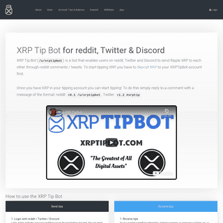 XRP Tip Bot (reddit, Twitter, Discord)