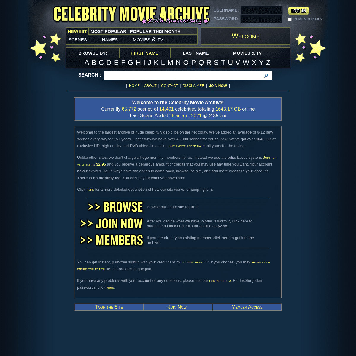 A complete backup of https://celebritymoviearchive.com