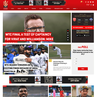 Official Website of Royal Challengers - RCB