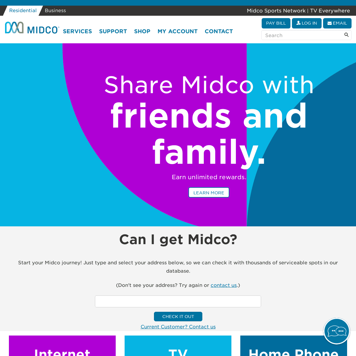 A complete backup of https://midco.net