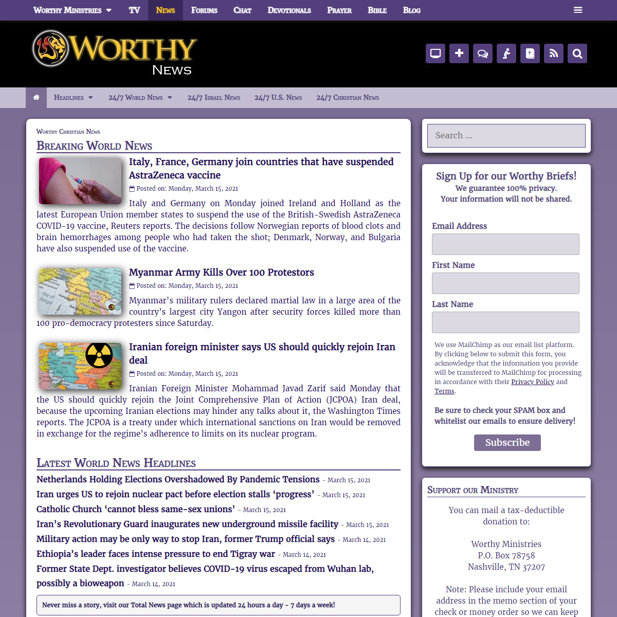 A complete backup of https://www.worthynews.com/