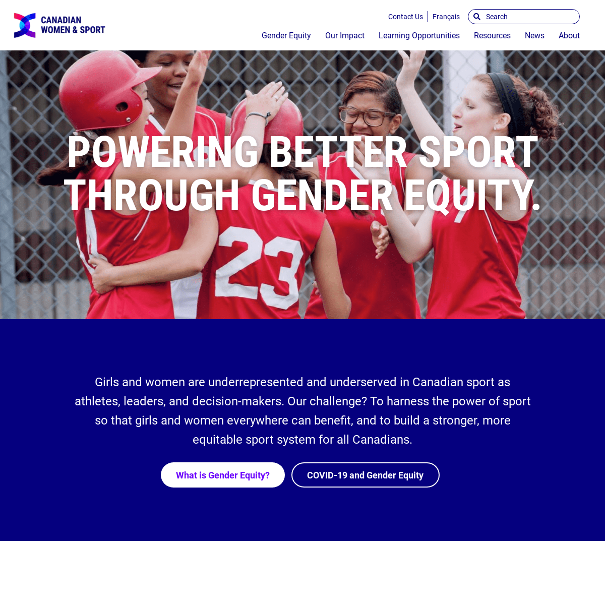 A complete backup of https://womenandsport.ca