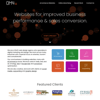 WordPress & WooCommerce Web Design in Perth - OM4