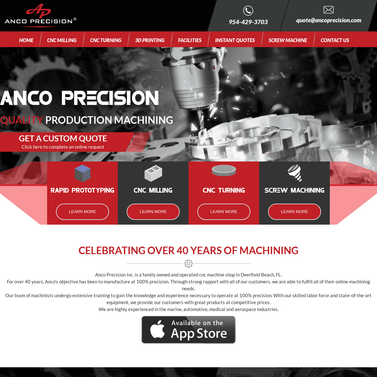 A complete backup of https://ancoprecision.com