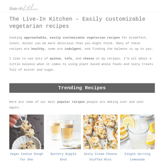 A complete backup of https://theliveinkitchen.com