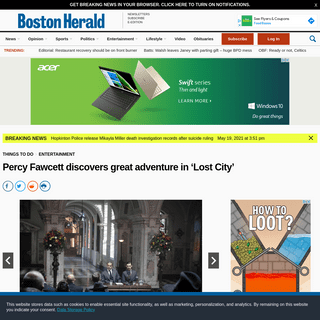 Percy Fawcett discovers great adventure in â€˜Lost Cityâ€™ â€“ Boston Herald