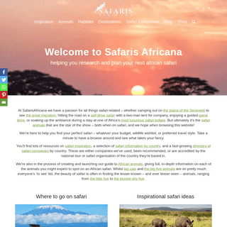 A complete backup of https://safarisafricana.com