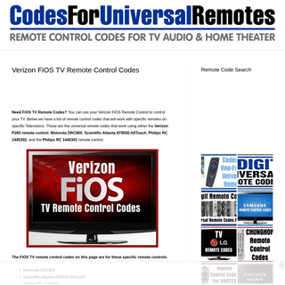 A complete backup of https://codesforuniversalremotes.com/verizon-fios-tv-remote-control-codes/