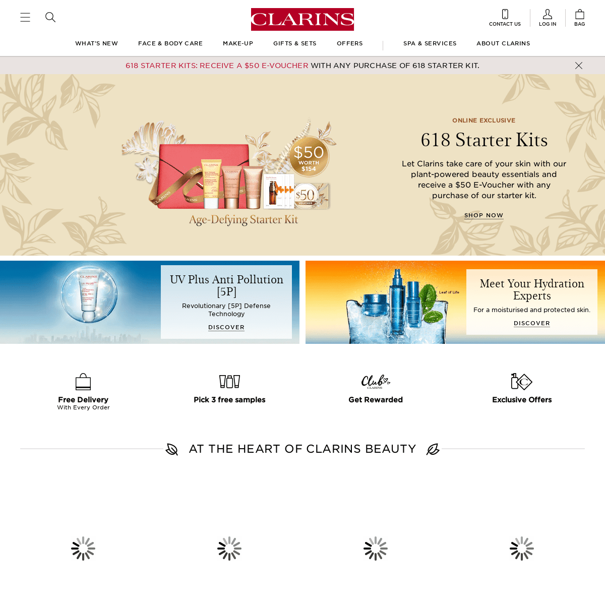 Clarins Singapore Online- Skincare for Face, Body & Makeup Products - Clarins