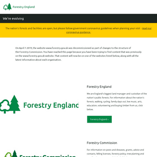 We`re evolving - Forestry England