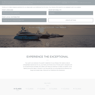 A complete backup of https://princessyachts.com