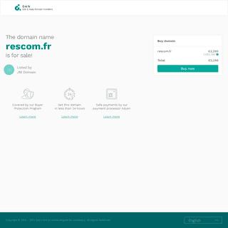 The domain name rescom.fr is for sale