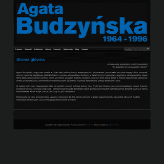 A complete backup of https://agatabudzynska.pl