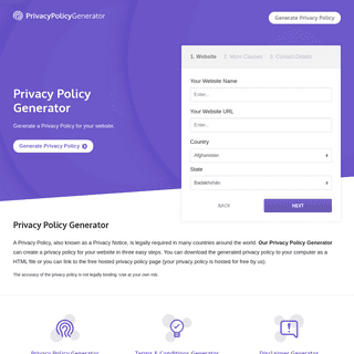 A complete backup of https://privacypolicygenerator.org