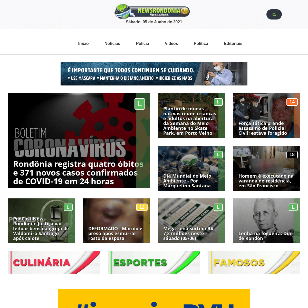 Jornal Eletronico News Rondonia - Muito mais que um site