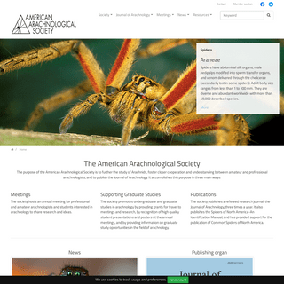 Home - AAS - American Arachnological Society
